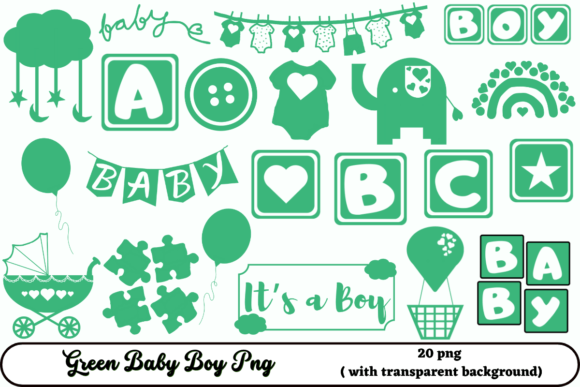 Download Green Baby Boy Png - Premium Bundle