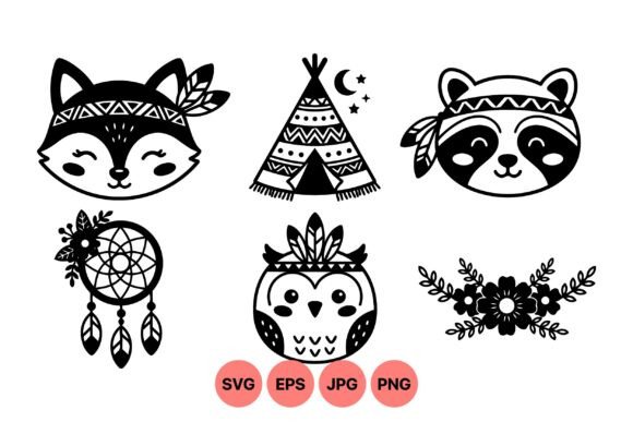 Download Boho Woodland Animal SVG Set - Boho woodland animal Collection
