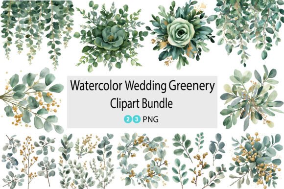 Download Watercolor Wedding Greenery - Wedding Collection