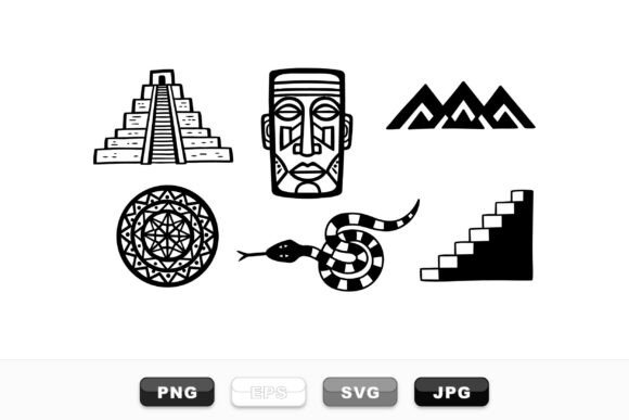 Download Aztec Tribal Icon Clipart Set - Tribal Collection